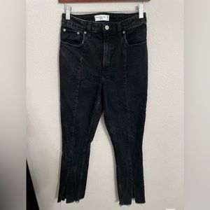Abercrombie split hem jeans